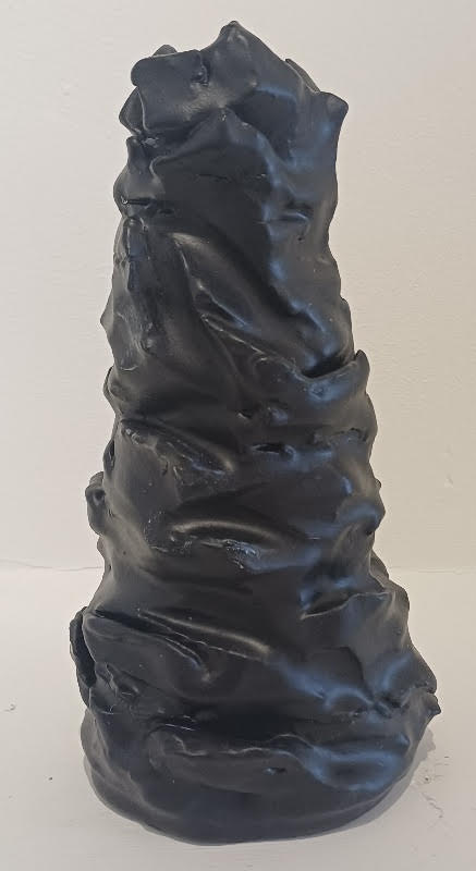 Black twist vase by Ray Toms